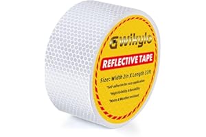 Gwikylo - White Reflective Tape 2 Inch x 33Feet Waterproof Caution Safety Tape Reflective Stickers for Trailer,Floor,Step,Car