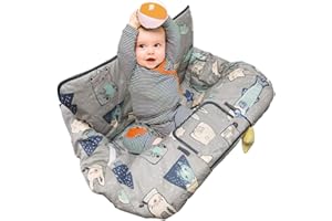 Shopping Cart Cover for Baby Cotton High Chair Cover, Machine Washable for Infant, Toddler, Boy or Girl (Cute)