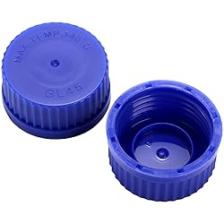 Yopay 10 Pack Media Storage Bottles with GL45 Blue
