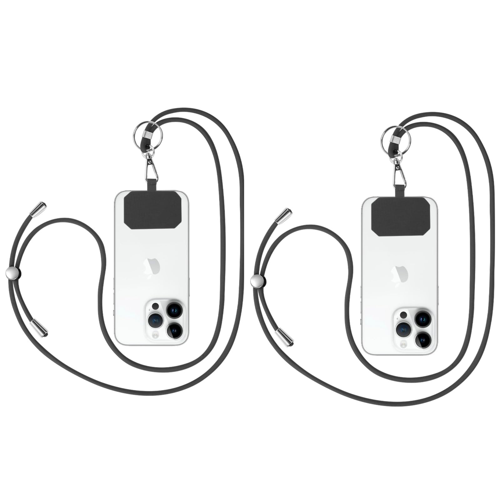 Flintronic Phone Lanyard - Adjustable Universal Cell Phone Cord, Compatible with Most Phone Cases, Includes Keychain and Patch
