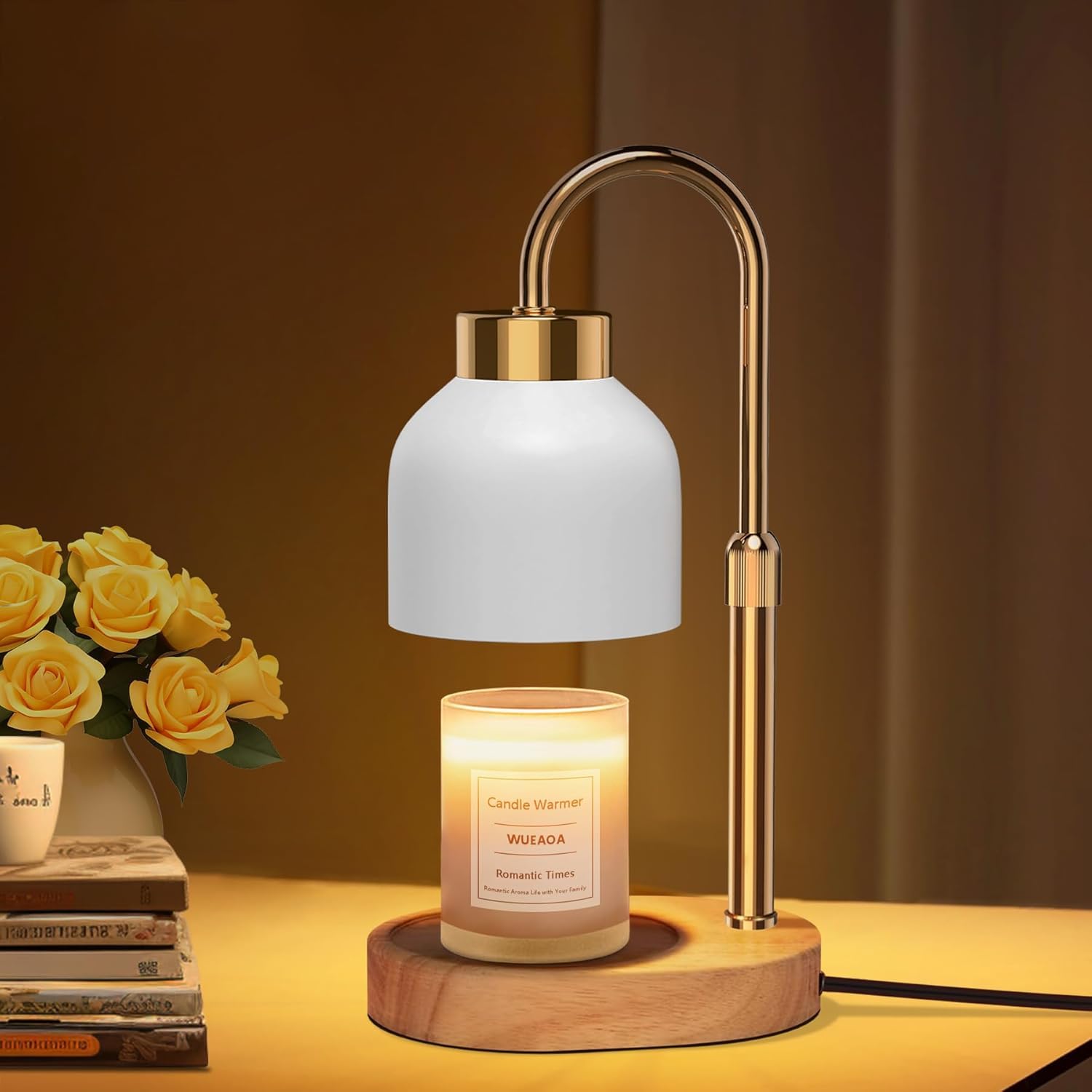 Photo 1 of Candle Warmer Lamp, with Timer Dimmer, Height and Brightness Adjustable, Modern Electric Wax Warmer for Women Mom, Best Birthday and House Warming Gift for New Home Decor