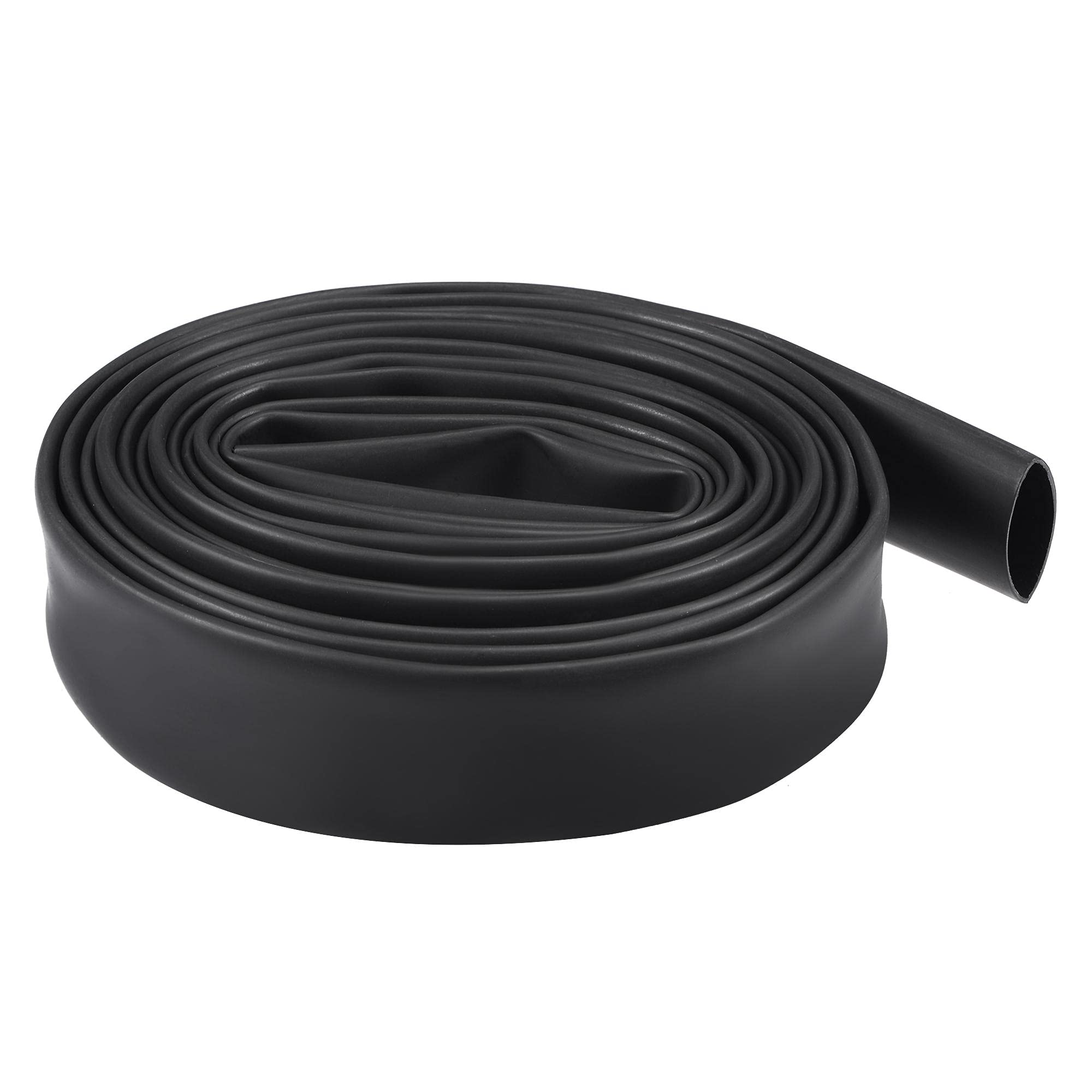 sourcing map Heat Shrink Tubing 5/8-inch(16mm) Dia 4:1 Shrinkable Tube Cable Sleeve for Data Cable 10ft Black