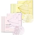 medicube Color-Changing Jelly Mask Set For Uneven Skin Tone & Radiant Glow: Salmon DNA PDRN pink collagen jelly gel mask (4ea) and Kojic Acid Turmeric Brightening Gold Jelly Gel Mask (4ea)