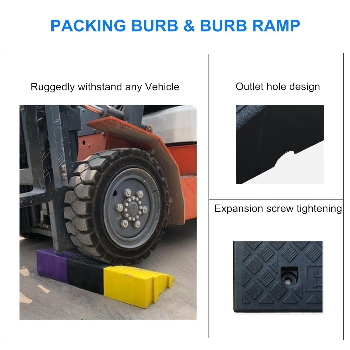Black/color Ramp Mua 2Pack Curb Ramp Black Color with one Large Hose Hook, Portable ...