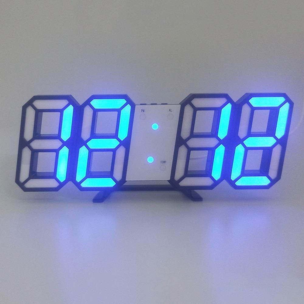 Napravi Rs Ameublement Et Decoration Pendules Murales Diyarts Reveil Numerique A Led Mode Horloge Murale Intelligente Peut Regler Automatiquement La Luminosite De La Nuit Dans La Chambre A Coucher Et Horloge De Bureau