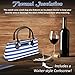 Primeware Wine Clutch Bag Thermal Insulated Wine Carrier Tote Holds Red & White Wine 750 ml Bottle Includes Portable Waiter-Style Corkscrew