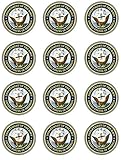 US Navy Edible Cupcake Toppers - Set of 12