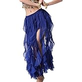 ZLTdream Belly Dance 16PCS-Curling Jellyfish Skirt for Girls andWomen Belly Dancing Outfits