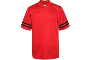 Pullonsy Adult Men's Blank Football Jerseys Athletic Football Fans Shirts Practice Sports Uniform Tops