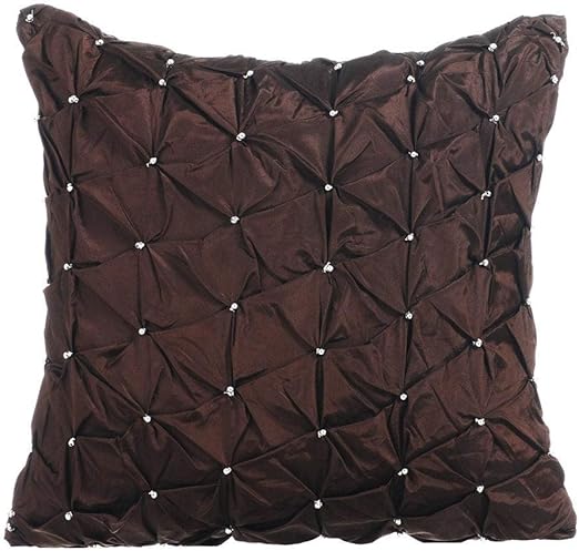 Amazon Com Handmade Brown Euro Pillow Shams 26x26 Inch 65x65 Cm
