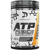 DRAGON PHARMA ATP Force Enhanced Creatine System, Stim-Free, Increase Lean Muscle Mass &amp; Recovery, 5 Grams of CreaPure, Improves Blood Flow (30 Servings, Mango Coconut)