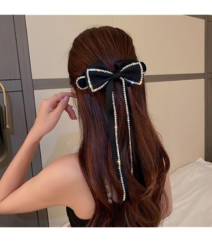 Amazon.com : FOYTOKI Pearl, Fabric and Crystal Hair Clips  display picture 2