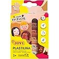 Jovi Plastilina Reusable and Non-Drying Modeling Clay; Multicultural Colors, 0.5 Oz. Bars, Set of 6, Perfect for Arts and Crafts Projects