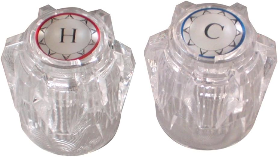 Danco 88810 Replacement Faucet Handles for Moen, Clear Acrylic
