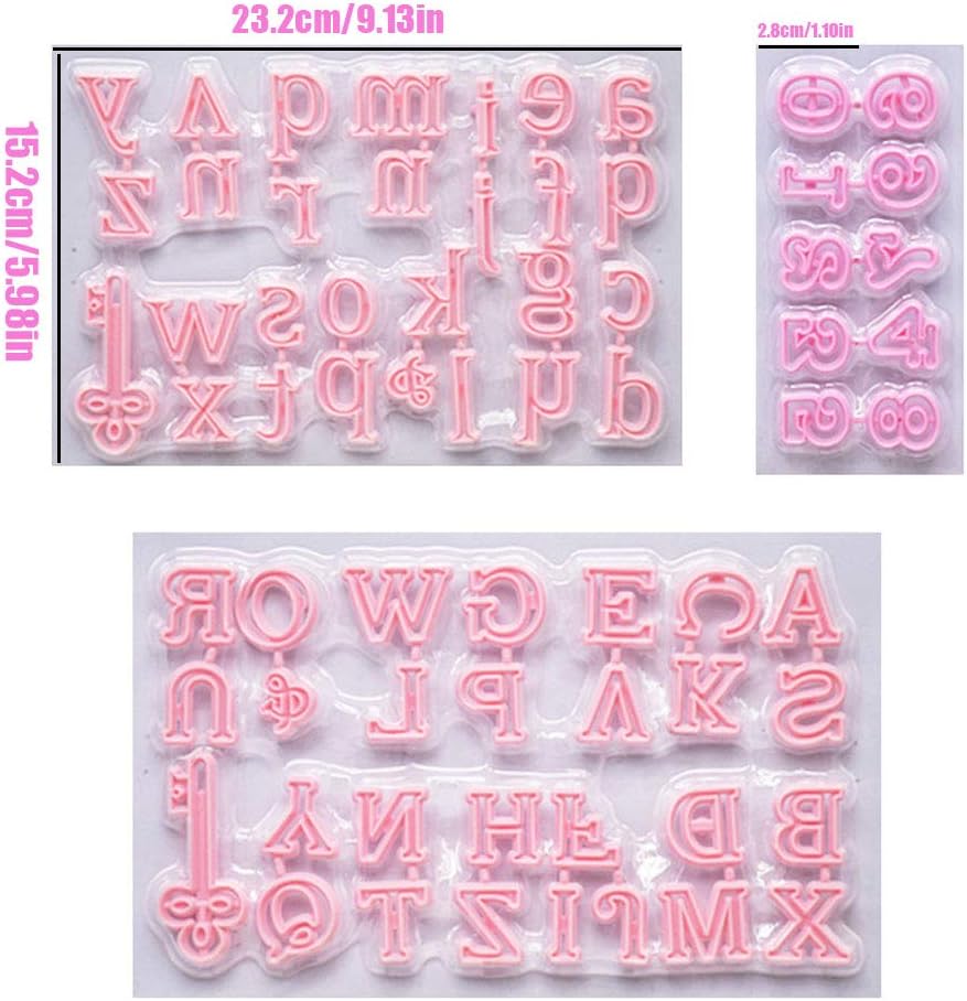 Set 36 Formine Per Biscotti Judge: Lettere E Numeri Colorati In Plastica, Lavabili In Lavastoviglie. Colore Giallo.