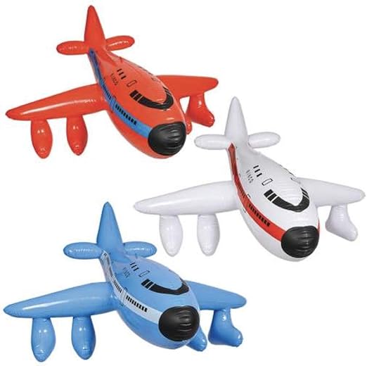 Tres (3) 48 Pulgadas Jumbo Inflable Aviones Jet 747 Decoraciones de