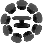 BokWin Plastic Button Buckle, 12mm, Black, 300 Pcs | Shoes Charms Accessories, Round Charms Back, For Wristband, DIY Ornaments