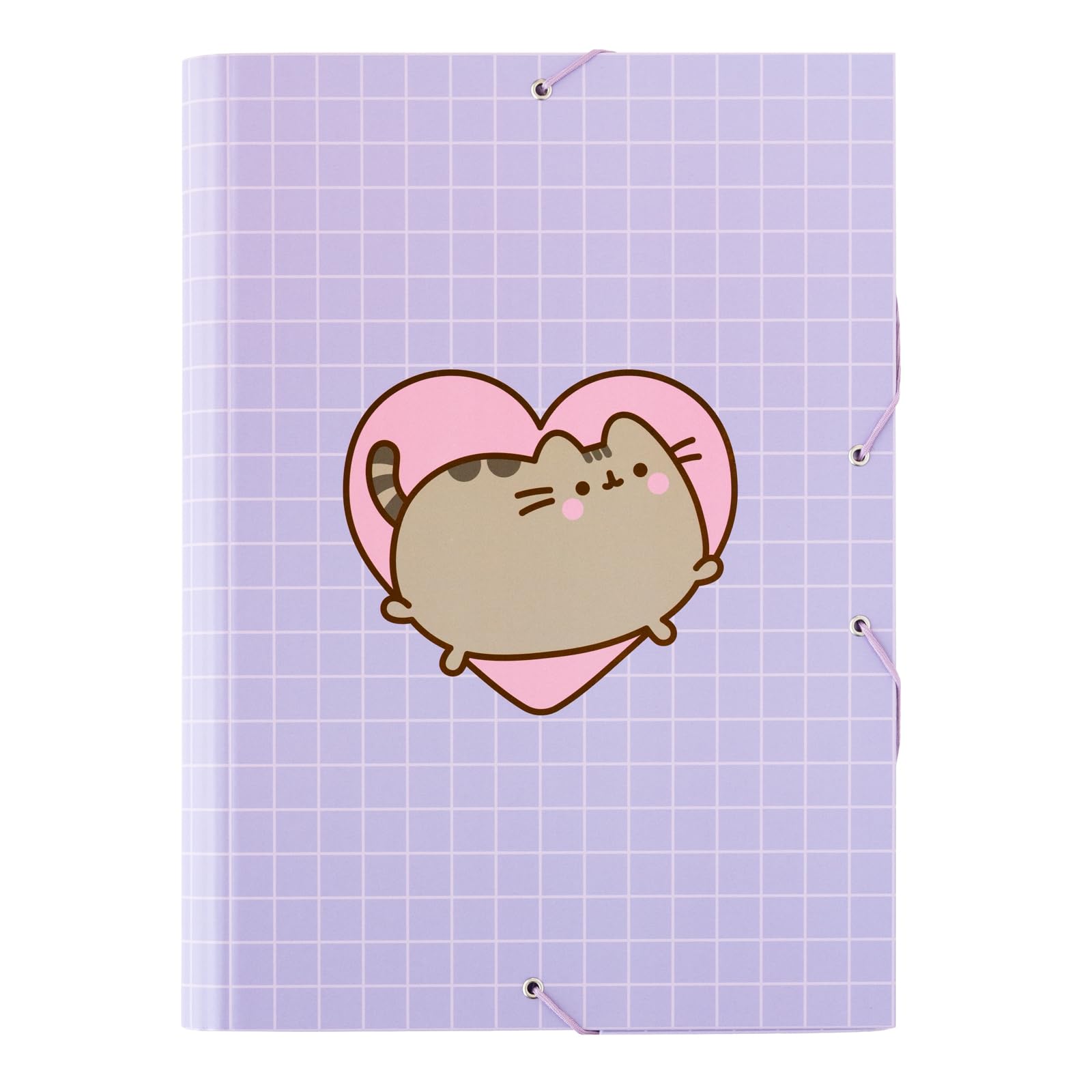 Grupo Erik A4 Folder - Pusheen Cat Stationery | 3 Flap Document Folder 13.4 x 10 inches - 34 x 25.5 cm | Document Organiser, School Folders | Pusheen Gifts for Cat Lovers