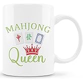 Zomhix Mahjong Gifts Mug, Mah Jong Gifts for Women Coffee Cup Ceramic, Gift for Mah Jong Players Lovers, Mahjong Accessories Ceramic Coffee Tea Mug 11 oz
