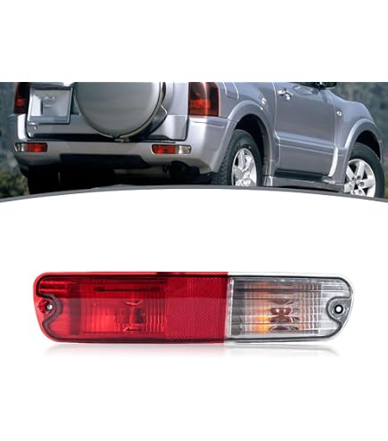 Piloto Trasero Completo Para Mitsubishi Pajero/Montero Sport (1999-2008) - Incluye Luz De Freno, Antiniebla Y Advertencia
