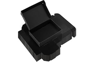 Rempry 40 Pack 9x6x2 Inches Black Shipping Boxes, Cardboard Corrugated Mailer Boxes for Packaging Small Business, Small Gift 