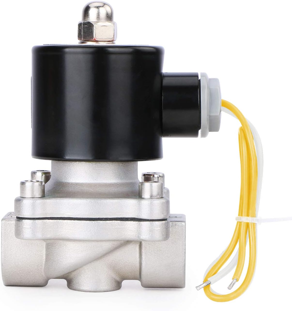 1/2" Stainless Steel Electric Solenoid Valve 220V AC G Thread Normally Closed VITON from U.S. SOLID - Image 5