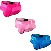 JOCKMAIL 3PCS/Pack Men Underwear Briefs Athletic Underwear Briefs Mens Breathable Briefs for Sport Gym