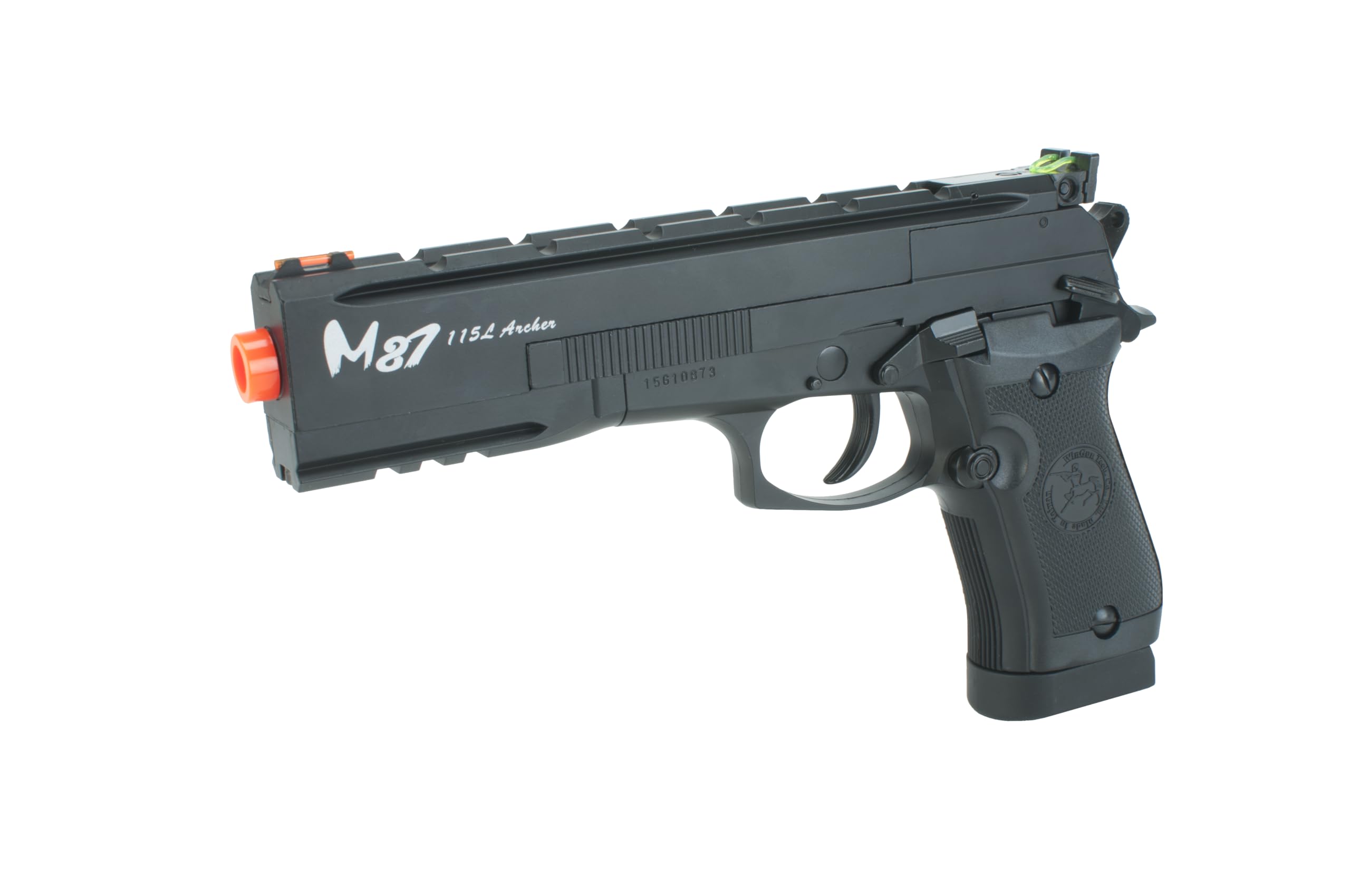 Evike Airsoft - Win Gun M87 Archer Pistola de airsoft con retroceso de gas alimentada por CO2