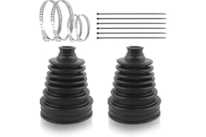 2PCS CV Boot Repair Kit,Silicone & Cuttable CV Axle Boot Repair Kit Includes 4 Clamps & 6 Ties,Anti-Dust Boots Joint Cover Re