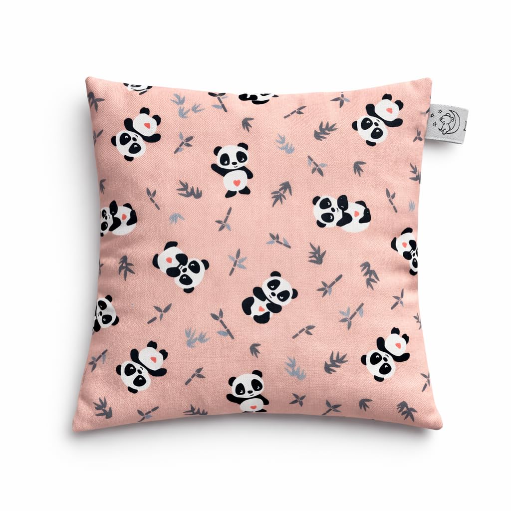 Grape Seed Cushion 15 x 15 cm with Interchangeable Cushion Cover (Pink)