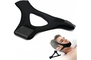 GARKALY Veralabs Airflow Jaw Strap, Anti Snore Chin Strap [Upgraded], Airflow Jaw Strap Veralabs, Adjustable and Breathable Chin Strap for Users, Vosaro Snoring Solution for Men Women (Black)