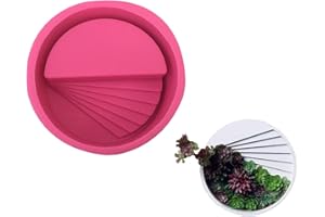 NINEXY Round Ladder Flower Pot Silicone Molds for Epoxy Resin Concrete Clay Cement Gypsum Molds Succulent Planter Moulds