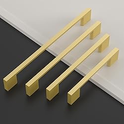 Asidrama 10 Pack 5 Inch(128mm) Brushed Gold Kitchen