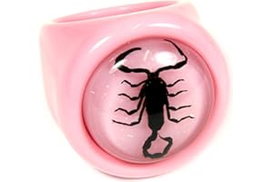 REALBUG Black Scorpion Pink Ring Size 6