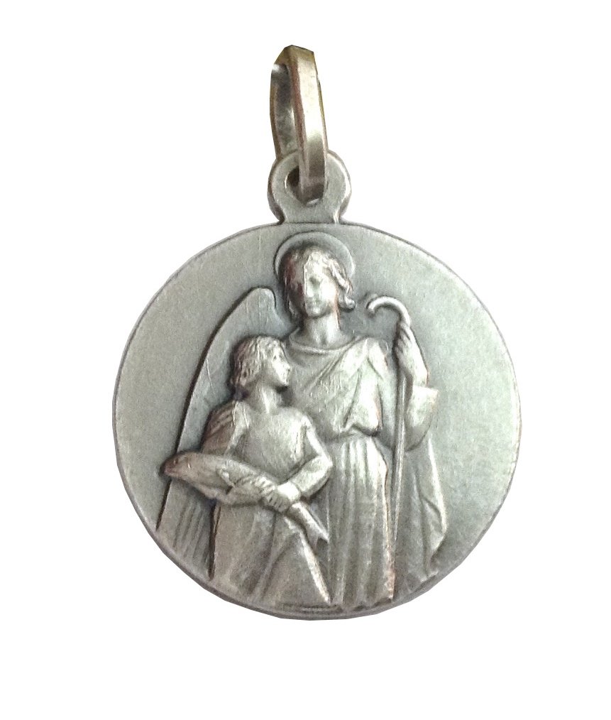 925 Sterling Silver Saint Raphael the Archangel Medal
