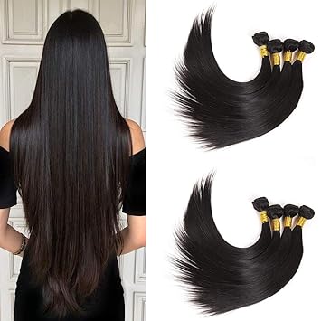 Amazon Com Newness 40 Inch Straight Hair Bundles 10a Brazilian