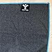 Sticky Grip Yoga Towel – Best Non-Slip Towel for Hot Yoga – Anti-Slipping, Sweat Absorbent Microfiber Towels with Silicone Grip Bottom for Standard & XL Sized Mats (Grey w/Blue Trim)thumb 4