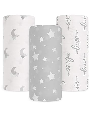 Amazon Com Babebay Baby Muslin Swaddle Blanket 3 Pack Unisex Bamboo Swaddle Blanket Boys Girl Soft Silky Swaddling Blankets Wrap For Newborn Infant Large 47 X 47 Inches Set Of 3 Moon Stars