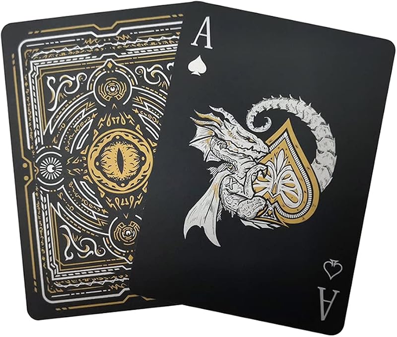 ACELION Dragon Waterproof Plastic Playing Cards Deck Gift Poker