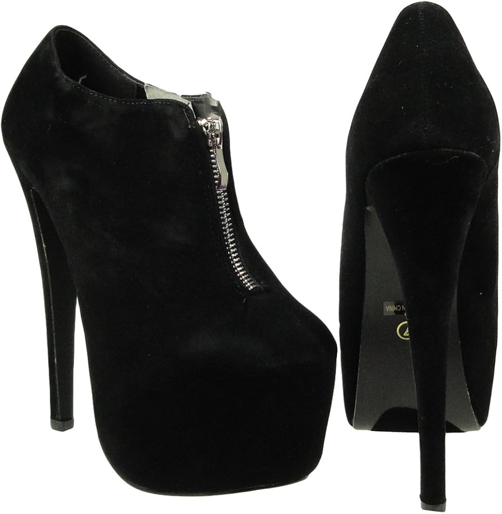 closed toe boot heels