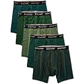 Bolter Men's 5-Pack Boxer Briefs Cotton Spandex Stretch