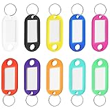 STEFORD Key Tags with Labels, 50 PCS Plastic Key