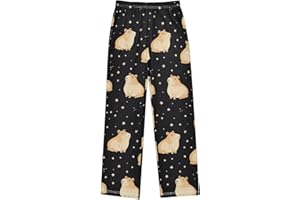 IHCVHQX Pajama Pants Pizza Pepperoni Pattern Soft Pajama Sleep Pant Long Pj Bottoms S
