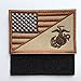 SpaceAuto USA American Flag w/ Marine Corps USMC Military Tactical Morale Badge Patch 3
