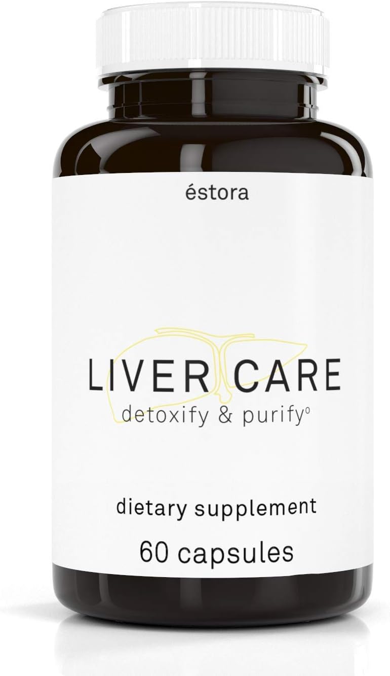 ÉSTORA Liver Purify Care Vegan Supplement (60 Vegetable Capsules)