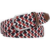 Multicolored Stretch Woven Golf Belt Perfect for Golf, Casual and Sports Attire Elastic Braided Belt for Men and Women