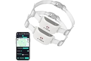 E-FENCE 2 Pack GPS Dog Tracker/Training Collar/Electronic Fence 3-in-1 Wireless Dog Collar Fence System, Electric Dog Smart C