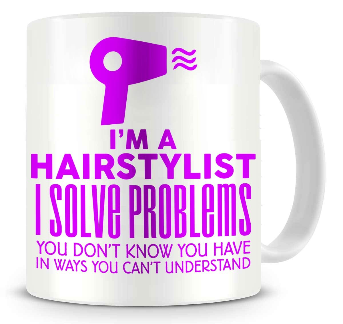 Amazon Com Badbananas I Solve Problems Hairstylist Ceramic