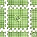 Blocking Mats for Knitting - Special Grid with Exact 1 inch Squares - Includes 100 T-Pins for Needlepoint or Crochet - Green…