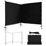 ECOOPTS 6'Hx12'L Privacy Fence Set with Poles and